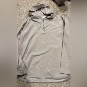 Aerie V-Neck Sweater in Light Gray